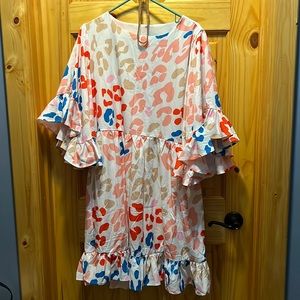 Fun colorful cheetah dress